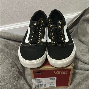 Vans Black and White Sneakers